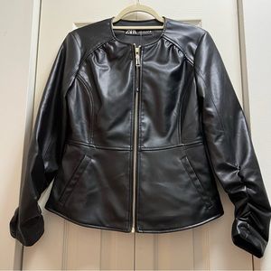 Zara faux leather jacket size M